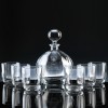 Modern Orbit Decanter & 6 Tumblers Whisky Set, Single, Gift Boxed